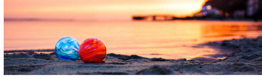 beach glass floats